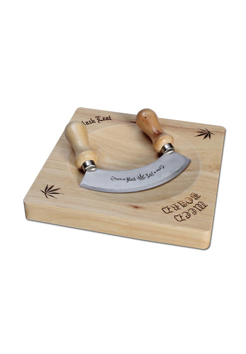 SF Black Leaf Eiche Weedboard und Edelstahl Wiegemesser