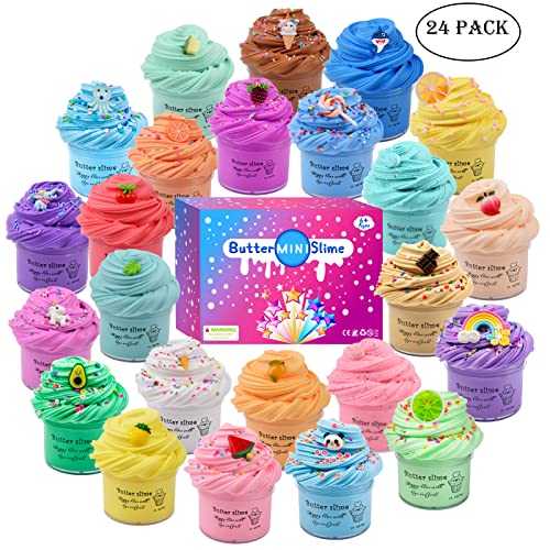 Confezione da 24 mini Fluffy slime kit, con