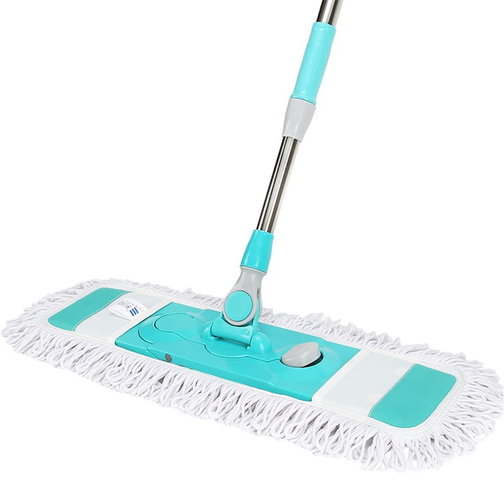 Vadrouille acier inoxydable robuste 60cm avec tampon à poussière premium