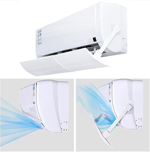 Miniatura 9 de BAOZOON Deflector de aire acondicionado retráctil, deflector de aire acondicionado ajustable universal, cubierta de desviador de aire, deflectores