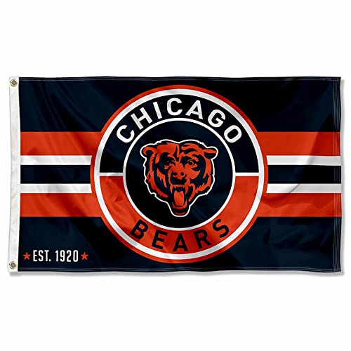 WinCraft Chicago Bears Patch Button Circle Logo Flag Large 3x5