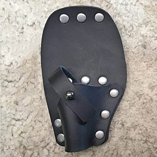 ZXKYZR8 Medieval Revolver Holster, Renaissance Victorian Pirate Pistol Flintlock Holster Leather Blunderbuss Gun Bag Holder Steampunk Accessory Buccaneer Costume