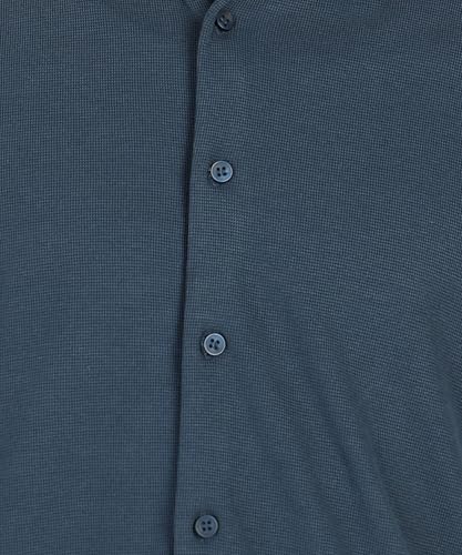 Image of Alan Jones Clothing Men's Waffle Knit Shirt | Casual Relaxed Fit Short Sleeve Button Down | Textured Cotton Blend Shirt