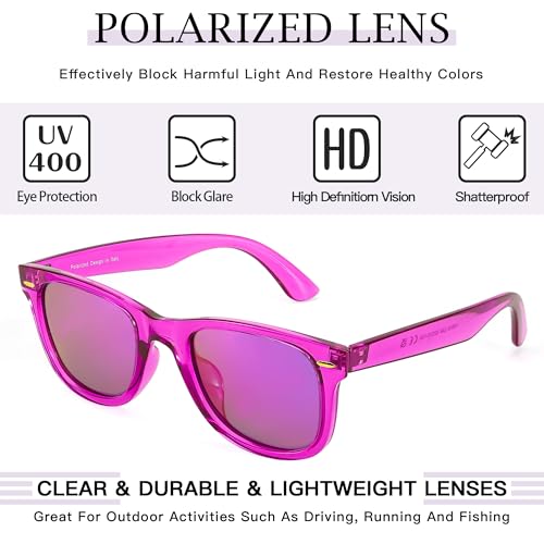 Image of SIPHEW Polarized Sunglasses for Women & Men - UV400 Mirrored Eyewear | Designer Unisex Fashion Sun Glasses w /Medium Fit,Suitable for Any Face Shape,Beach,Everyday Wear