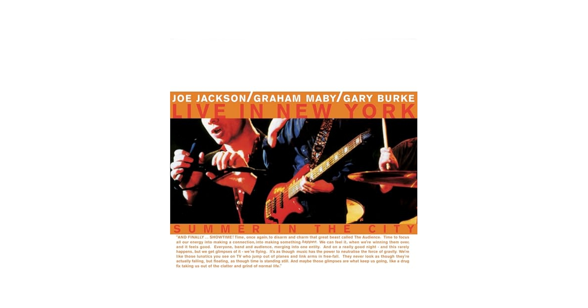 欧2LP Joe Jackson / Graham Maby / Ga Summer In The City - Live In New York MOVLP3033 Music On Vinyl, Sony /00660 NjUtNTM4MS5qcGVn.jpeg
