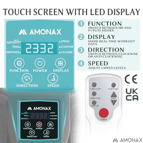 Amonax AMONAX Electric Pedal Exerciser, Seated Elliptical Machine Cardio Under Desk Exercise Bike, Mini Cycle Trainer for Elderly, Sit down Foot Step Machine Leg Exercise Equipment for Home Use - Image 3