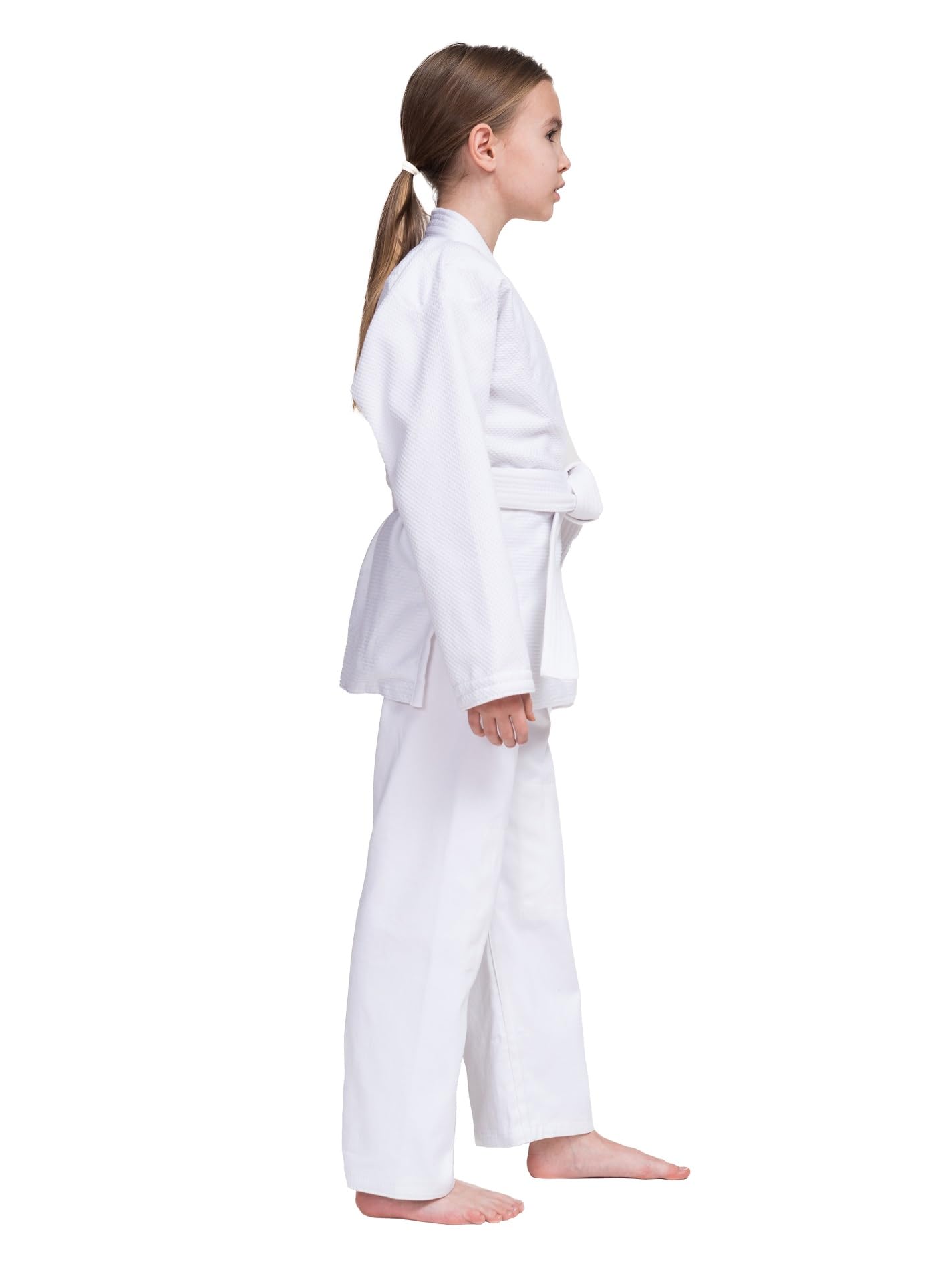 FIRUZ Kimono Standart, Judo-Gi Białe, 140 cm, splot podwójny 350 g/m²