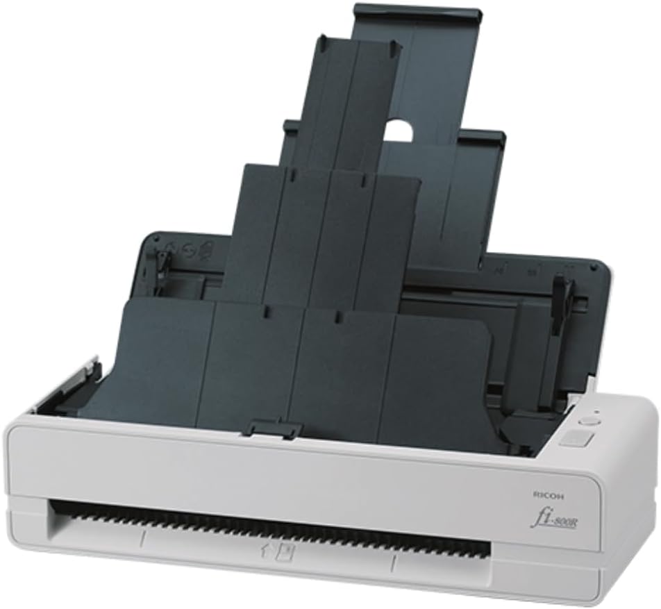 Fujitsu RICOH fi-800R Ultra-Compact, Color Duplex Document Scanner with Dual Auto Document Feeders (ADF)