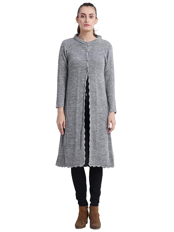 Image of Matelco Women's Wool Round Neck Cardigan