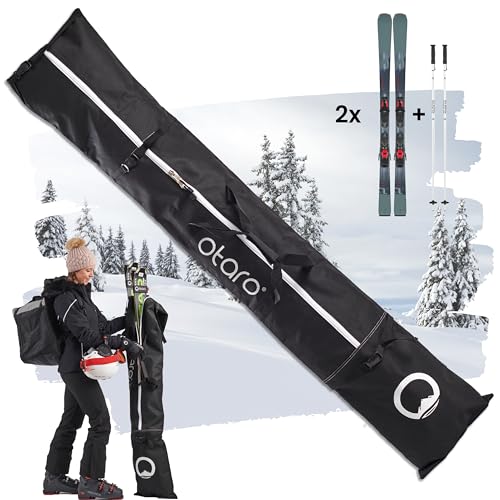 🏂 Con antiscivolo incluso: posiziona la tua borsa da sci impermeabile in verticale, grazie al nostro antiscivolo rimane saldamente in posizione.