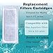 Vrynthra 6 Pack of Aquarium Filters for Fish Tank Compatible with Marina Slim S10&S15&20 Replacement Filter Cartridge Activated Carbon bio-Zeolite Fish Tank Cotton Cartridge