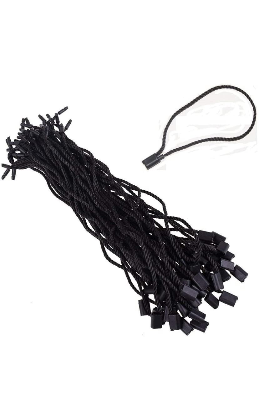 A.S Enterprises Clothing Tag Hang Tag String for Garments 1000 Pcs Black-picture-14