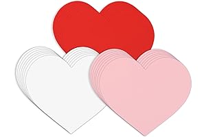 Large Valentine Hearts Cutouts - 72pcs