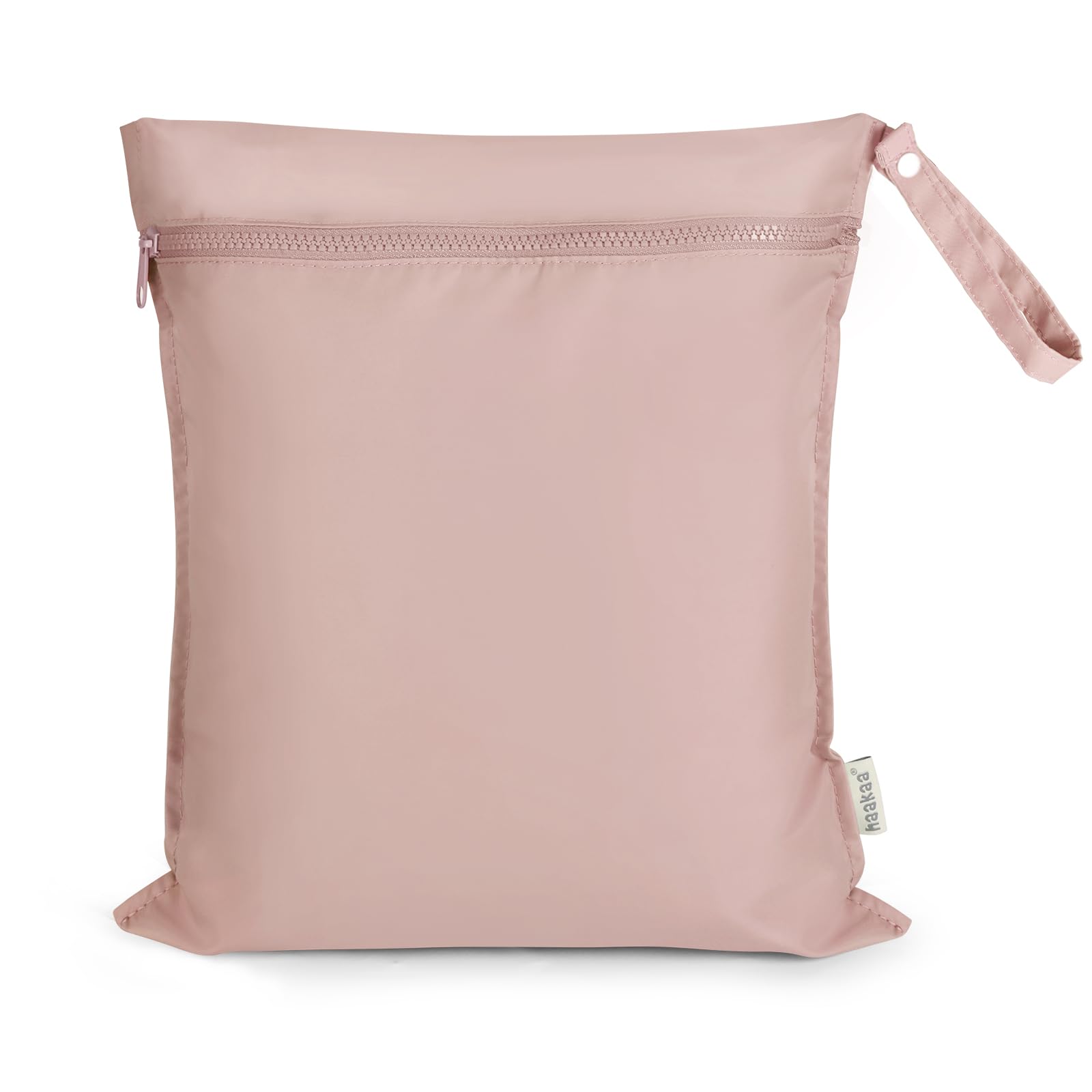 haakaa Waterproof Wet Bags for Baby, Wet Dry Bags for Diaper Bag, Travel, Swimsuit, Beach, Pool, Pump Parts, Stroller, Daycare,Yoga, Blush, 1pc