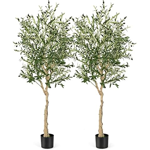 Plantes Artificielles COSTWAY Olivier 185CM Cover