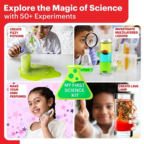 Image of Einstein Box Junior Science Gift Set | 2-in-1 Set of My First Science Kit & Slime Kit for 4-6-8 Year Olds| Birthday Gift for Boys & Girls