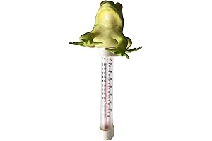1PC Pool Thermometer with Rope - Green Frog