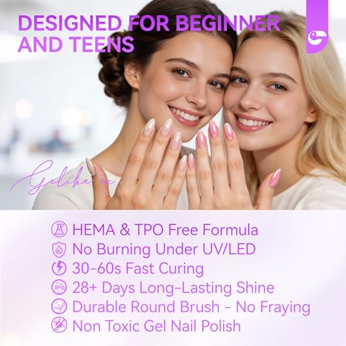 Kit iniciación esmaltes gel con 10 colores y base miniatura 6