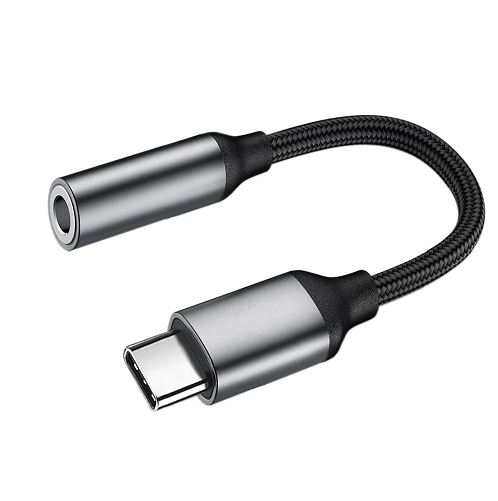 HANGYANUSB C to 3.5mm Audio Adapter Type C Female Headphone Jack Adapter Hi-Res DAC Cable for Samsung S21 Note 20 Ultra S20 FE Sony XZ2 XZ3 Google Pixel 5 4 3XL