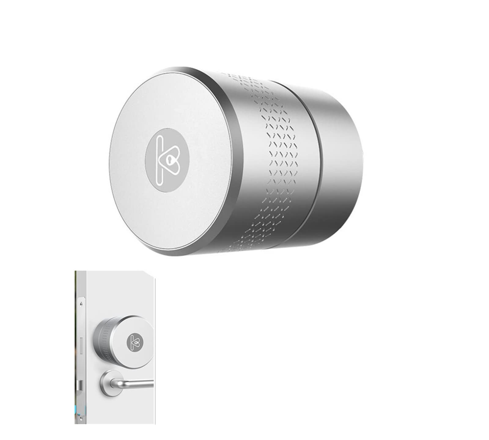 CVFRDD Smart Door Knob, Tuya App Smart Knob Door Lock Biometric lock fingerprint door handle Digital Keyless Keyless Entry Door Handle(Kit 5)