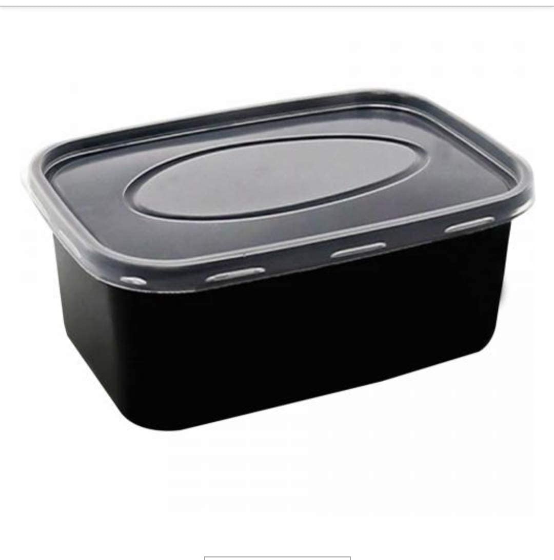 Tia Crafts Black container with lead for Food storage microwave safe, kitchen storage, Reusable plastic containers for food delivery, Fridge storage container (750 ml - Pack of 25) (B0BQD6ZQH7) Amazon Price History, Amazon Price Tracker