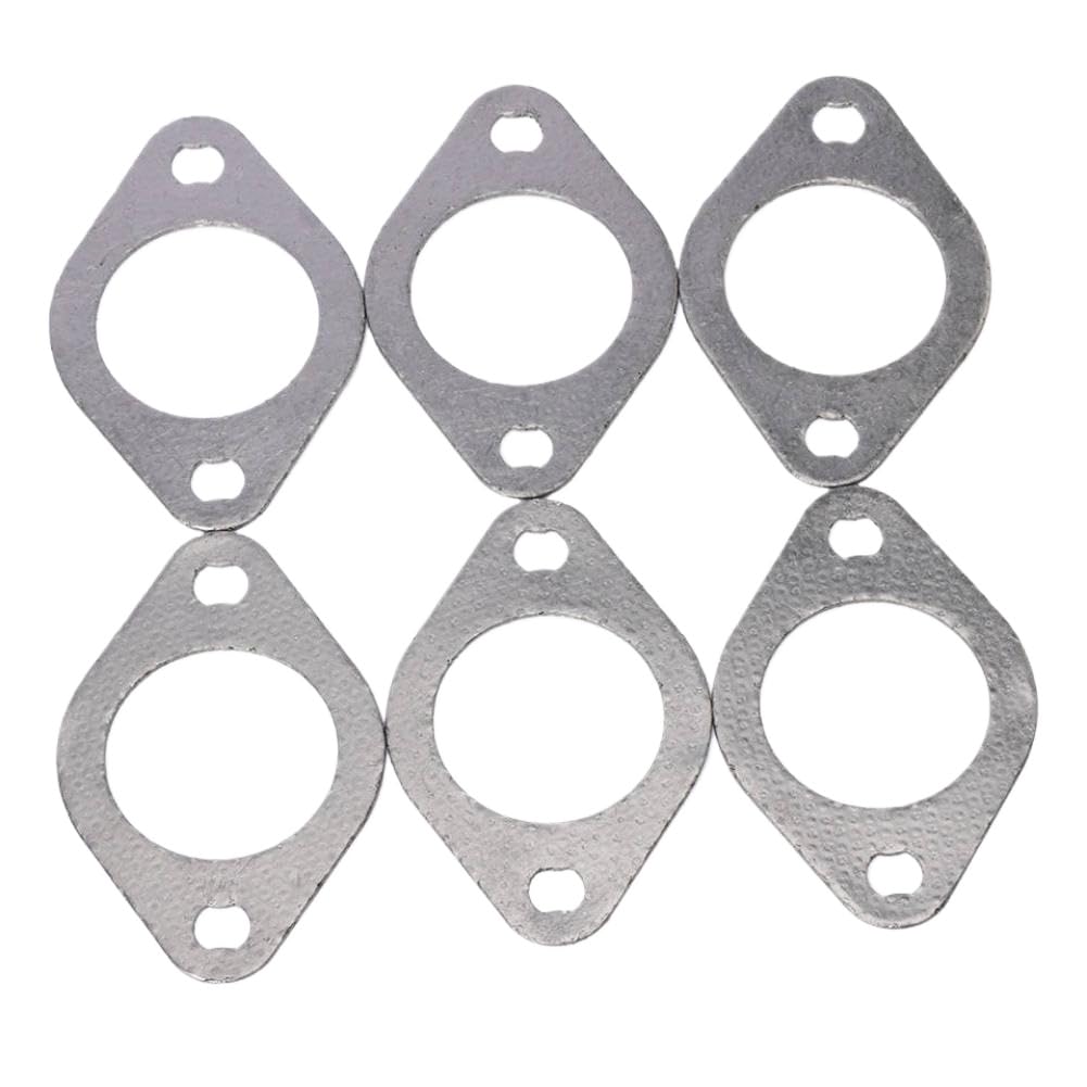 6 X Exhaust Gasket 3328948 3026155 3102804 3819760 Compatible with L10 M11 ISM QSM