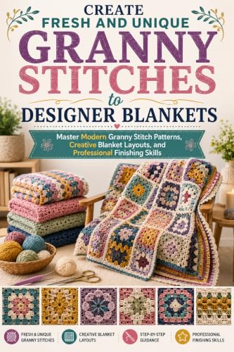 Create Fresh and Unique Granny Stitches to Designer Blankets: Master Modern Granny Stitch Patterns, Creative Blanket Layouts, and Professional Finishing Skills