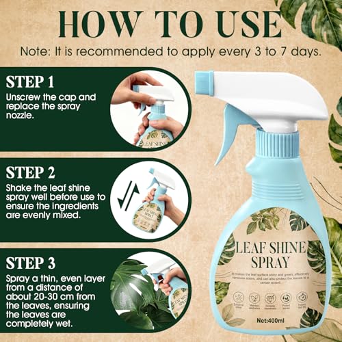 Spray Brillo para Hojas de Plantas JAOJAO 400ml miniatura 6
