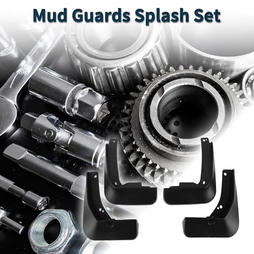 Image of Mud Flaps Splash Guards for Skoda Rapid 2018-2019 W /Mount Accessories Mud Guards Front and Rear 1 Set