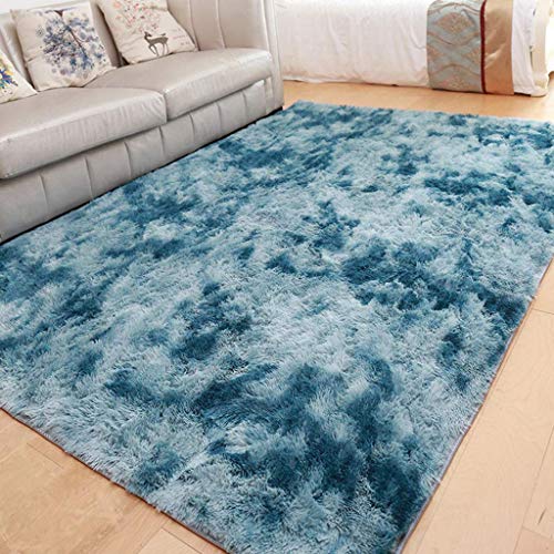 Vloerkleed 40x100 cm Superzacht en pluizig vloerkleed om aan te brengen in de woonkamer, slaapkamer, kinderkamer, eetkamer, marineblauw - Afbeelding 7