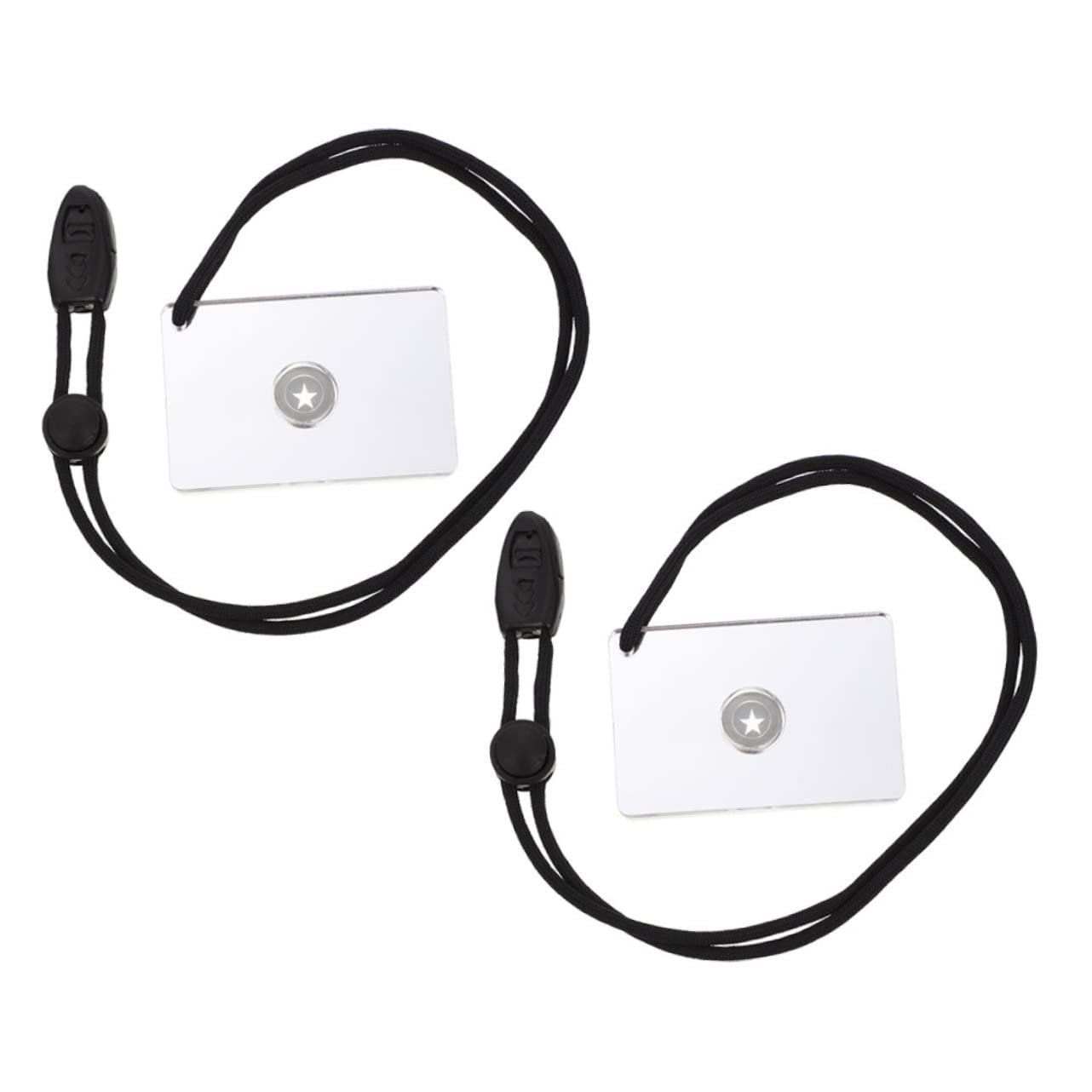 Toddmomy 6pièces Miroir De Signalisation De Survie Réfléchissant Pour Camping Et Situations Urgence Miroir Pratique Et Pour Randonnée Plein Air