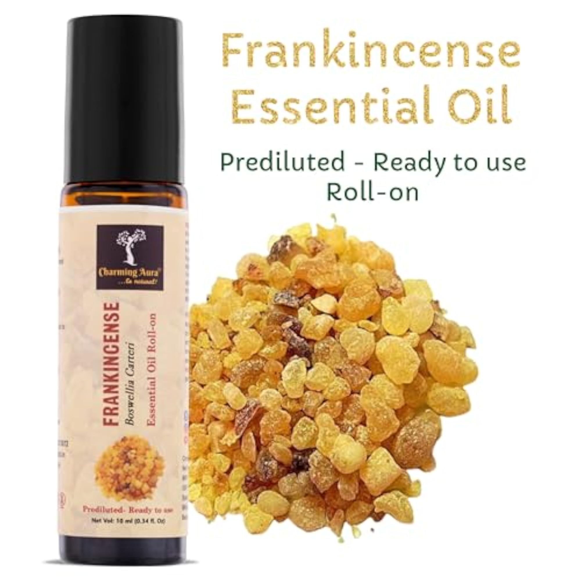 Charming Aura Frankincense Essential Roll-On for Stress Relief