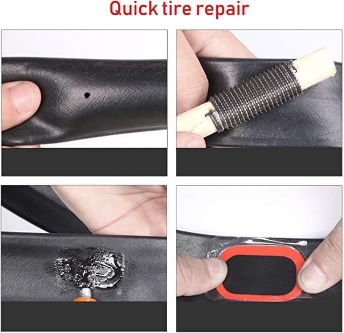 Bike Repair Patches, 96pcs Square Patches 96pcs Round Patches Cycle