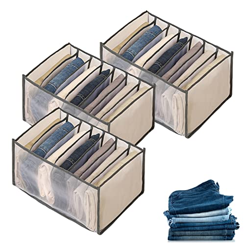 Closet Organizers Drawer for Closet Dresser Organizers Wardrobe Clothes Organizer LACE INN Upgraded Wardrobe Organizer, Foldable Storage Organizer for Jeans, Underwear, Shorts, T-Shirt, Towel