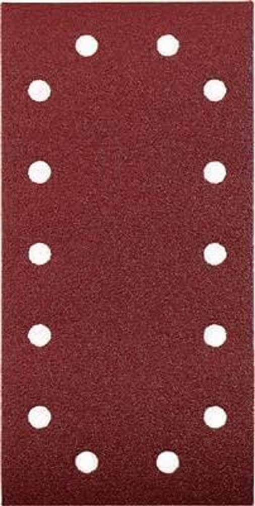 kwb Abrasive Strips 115X230 Mm Made Of High-Grade Aluminium Oxide With 180 Grit, tool-Free Change, Full Synthetic Resin Bonding and Reinforced Paper Backing for Medium-Fine Sanding Of Wood and Metal.