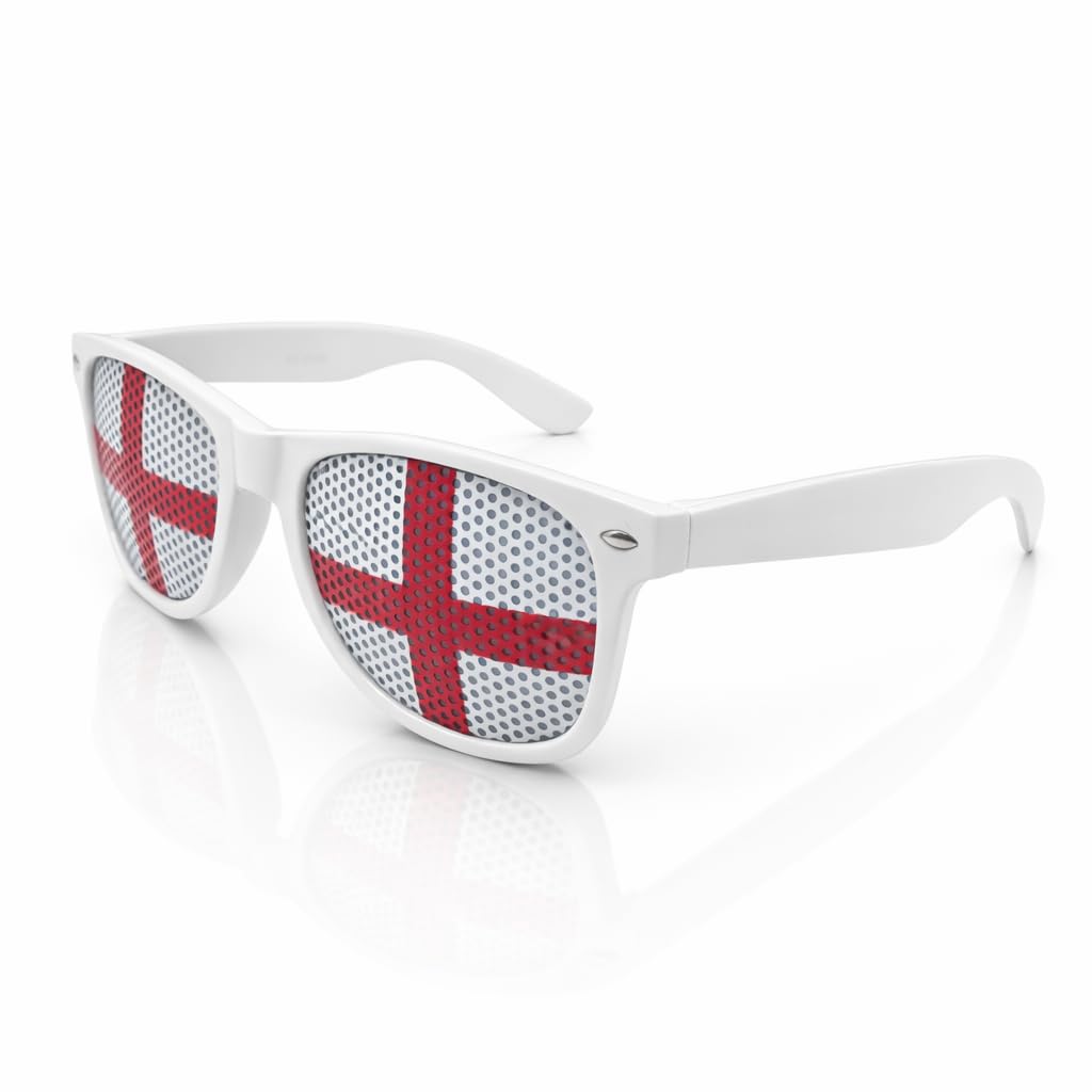 ENGLAND Classic Sunglasses World Cup Football St.George's Day Glasses Novelty Fancy Dress Patriotic Flag Merchandise
