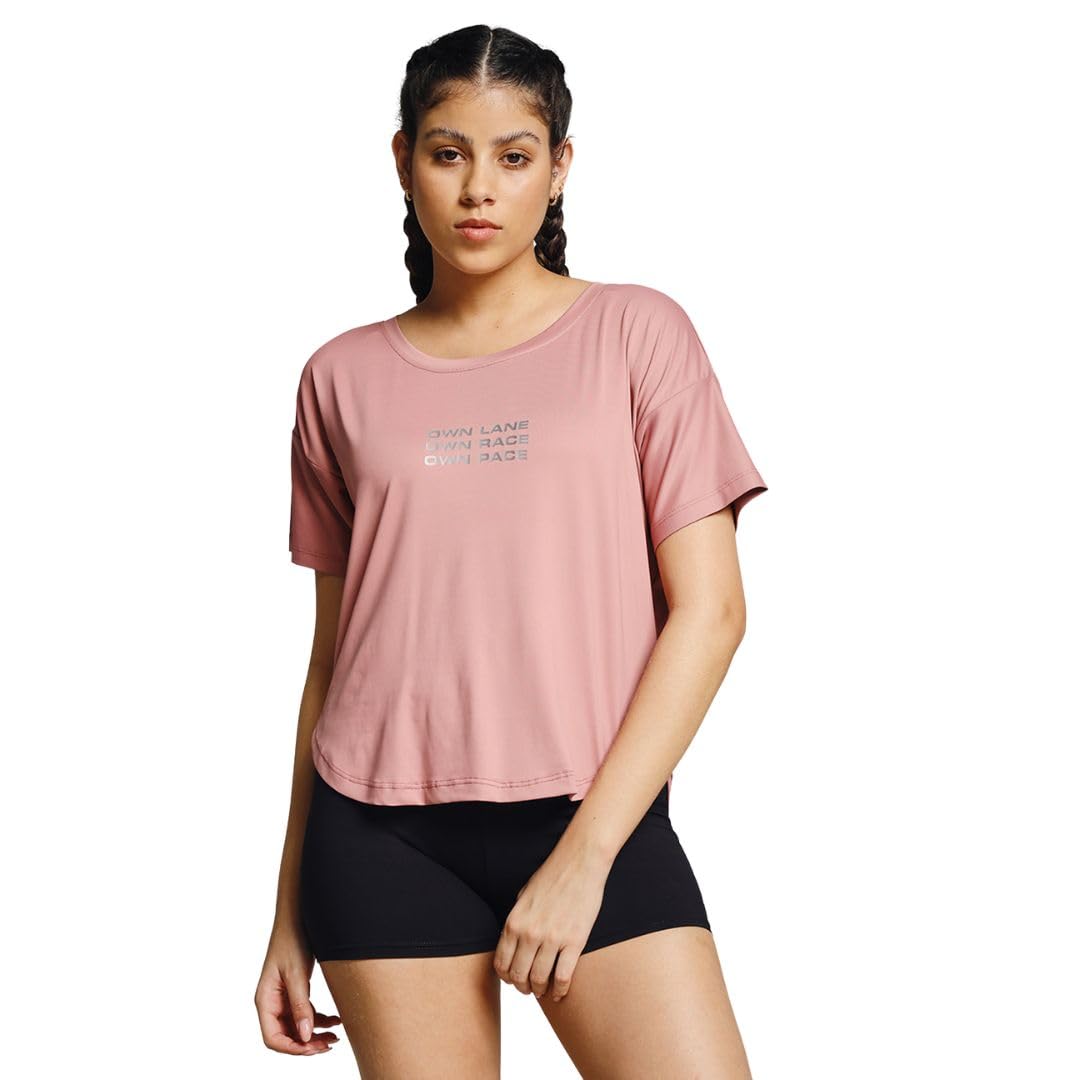 mkh Women Dri-Fit Gym T-Shirt | Breathable Activewear for Workout, Running & Yoga | Lightweight Poly-Spandex Sports Top/MKHWT-13001-picture-11