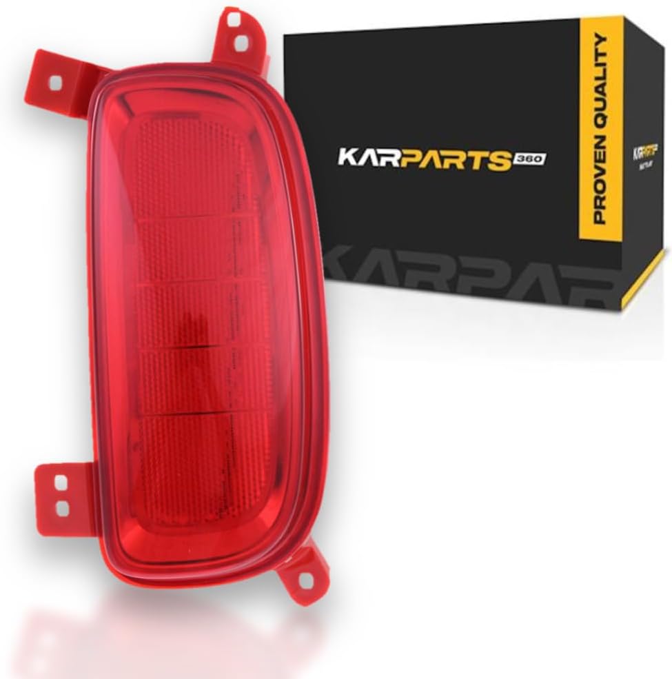 CarLights360 For Kia Sorento Rear Bumper Reflector 2014 2015 Passenger Side DOT Certified KI1185104 | 92406 2P700