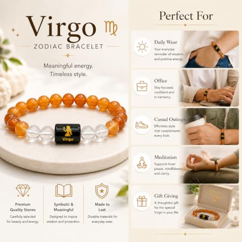 Image of Zodiac Crystal Bracelet for Men & Women