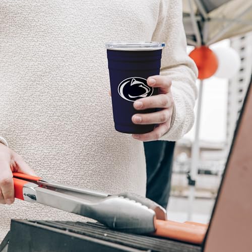 Image of Logo Brands NCAA 22 oz Stainless Steel Tailgate Cup -Double Wall Vacuum-Sealed Durable For Hot & Cold Drinks, Perfect for Gameday & Tailgating