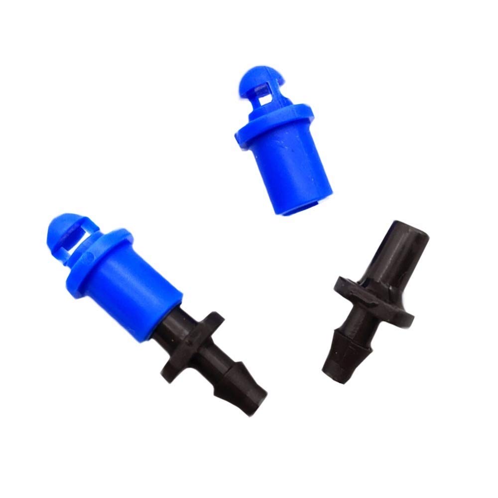 Gartenbewässerung Dripper Sprinkler 1000 stücke 360 ​​grad refraction micro sprayer mit 4mm barbed connector landwirtschaft garten bewässerung zubehör wassering patching