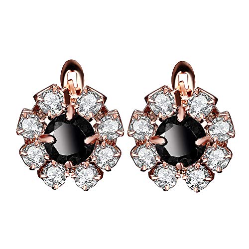 Preisvergleich Produktbild Hoveey Einzigartiges Design Ohrringe Blume Klassisch Gold Frauen Ohrringe Exquisite Frauen Zubehör Schmuck Geschenk