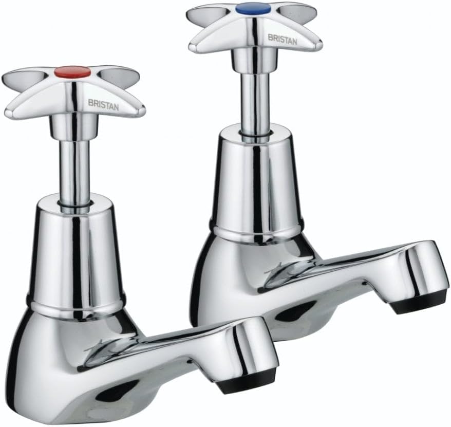 Bristan VAX BIB C Value Crosshead Bib Kitchen Sink Taps, Chrome