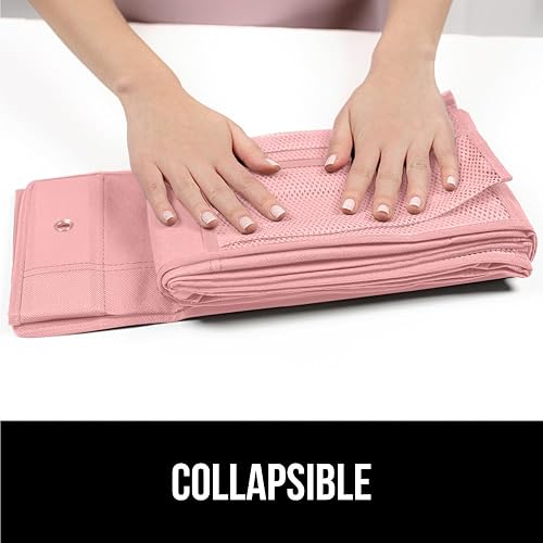 Miniatura 59 de Gorilla Grip - Zapatero para colgar en la puerta, 24 bolsillos de malla de hasta 40 libras, organizador para parte trasera del armario, soportes