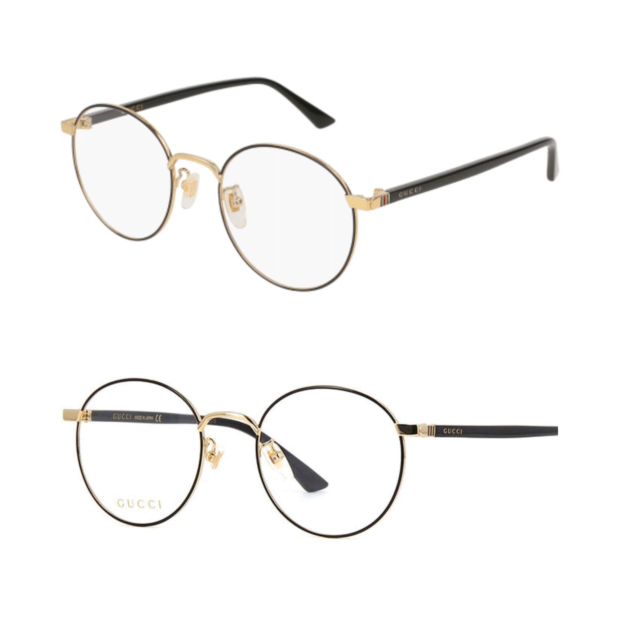 Gucci GG0297OK Designer Fashion Eyeglasses Stylish Round Frame Eyewear with Luxury eSHADES Kit - Embrace Sophistication and Elegance