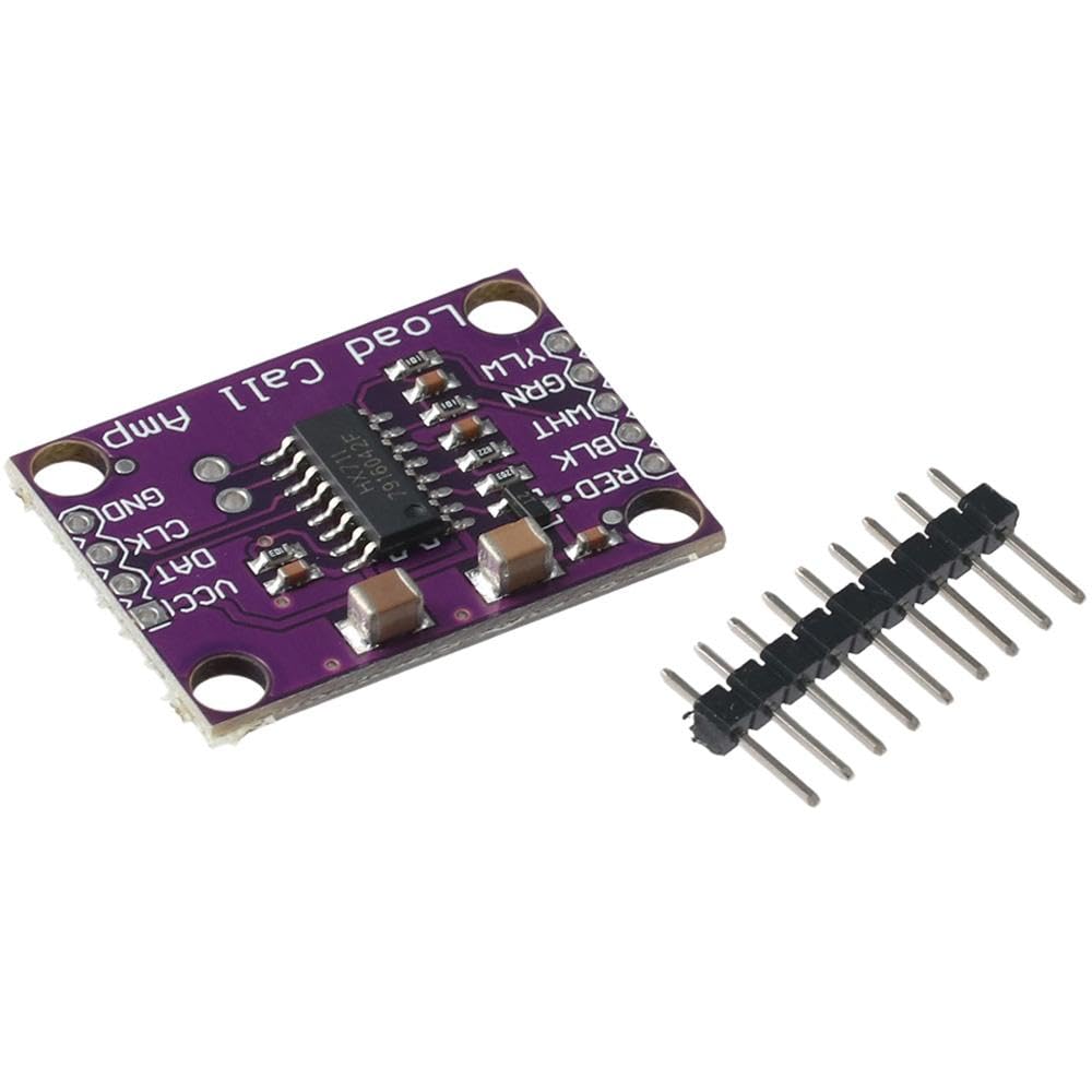 SHUATI HX711 Electronic Scale Weight, Process Control Connect to Sensors, 24 Bit a/D Converter Load Cell Amplifier, High Precision Small Breakout Board, Scale Sensor Development Board