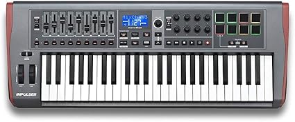 Novation Impulse 49: teclado controlador MIDI de 49 teclas con alimentación USB
