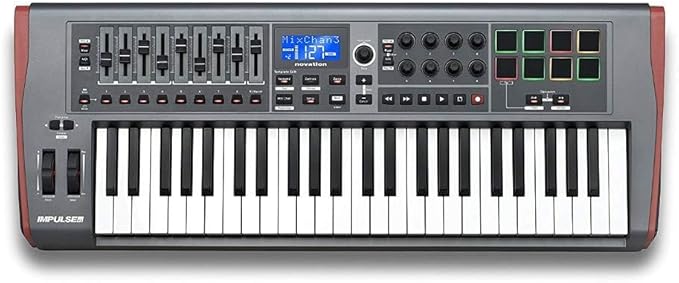 Novation Impulse 49: teclado controlador MIDI de 49 teclas con alimentación USB