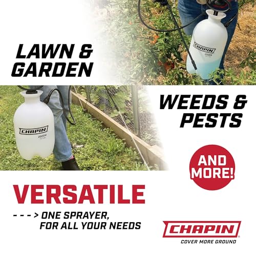 Chapin 20004 Sprayer Tank, Lawn and Garden, Hand Pump Pressured, Anti-Clog Filter, Adjustable Spray Nozzle, Spray Plants, Watering, Weeds, Fertilizer and Pests, White, 1 Gallon (4. image 2