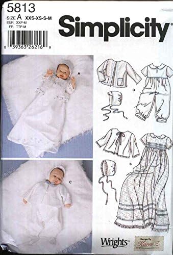 Simplicity christening gown pattern Clearance